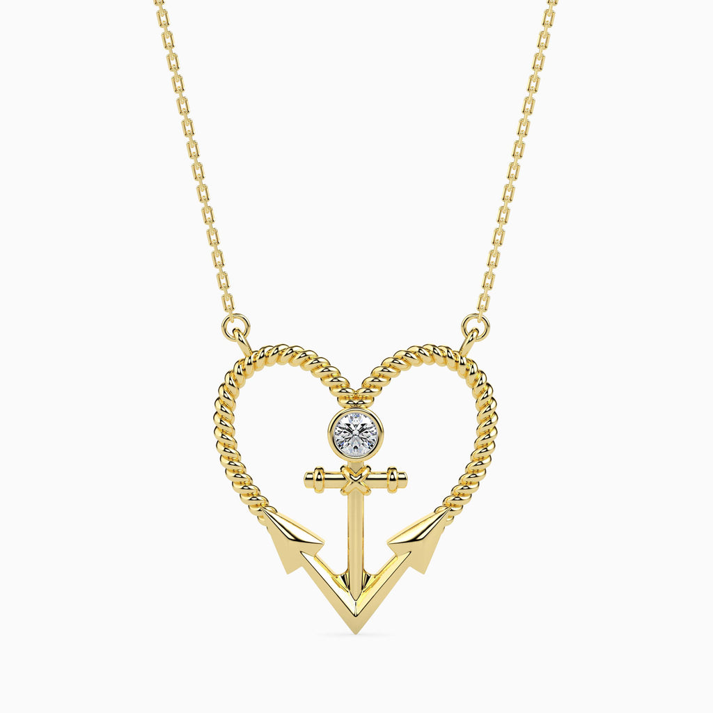 Magic Golden Embrace Valentine Pendant