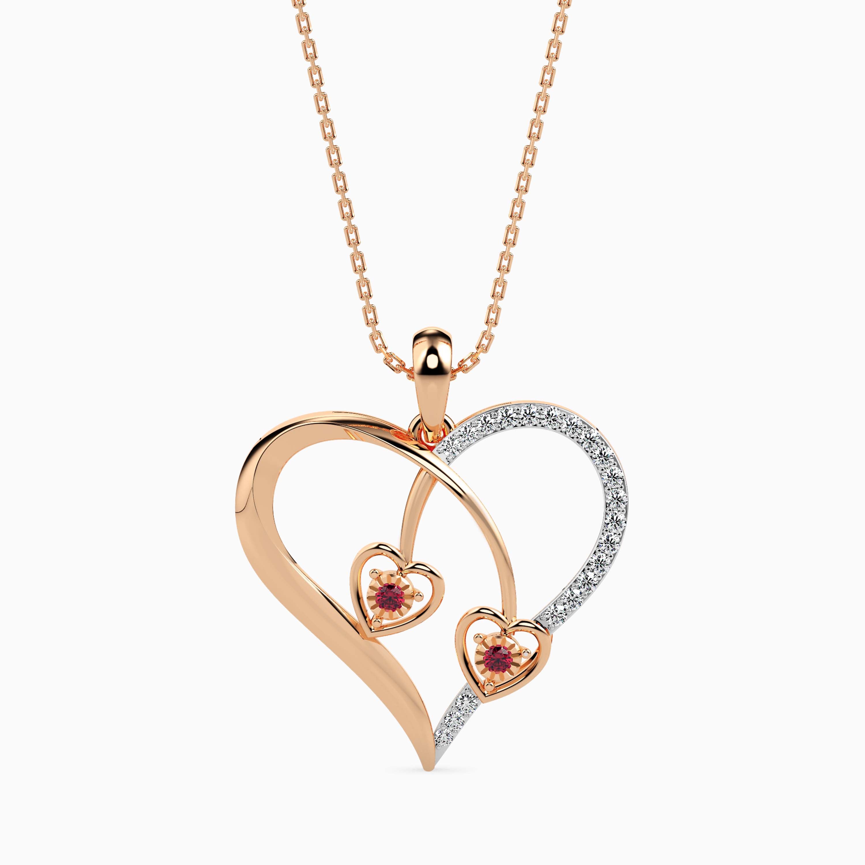 Magic Twinkle Of Love Valentine Heart Pendant