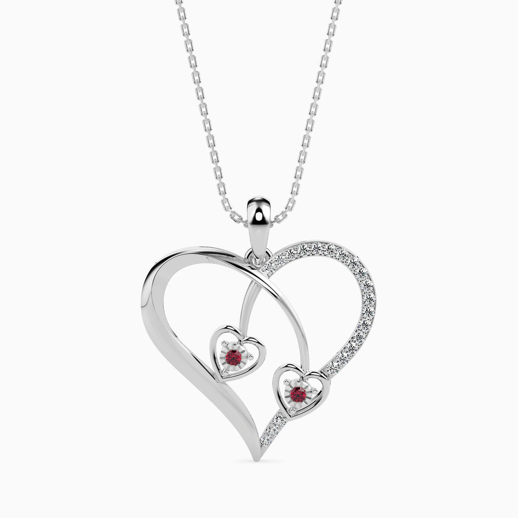 Magic Twinkle Of Love Valentine Heart Pendant