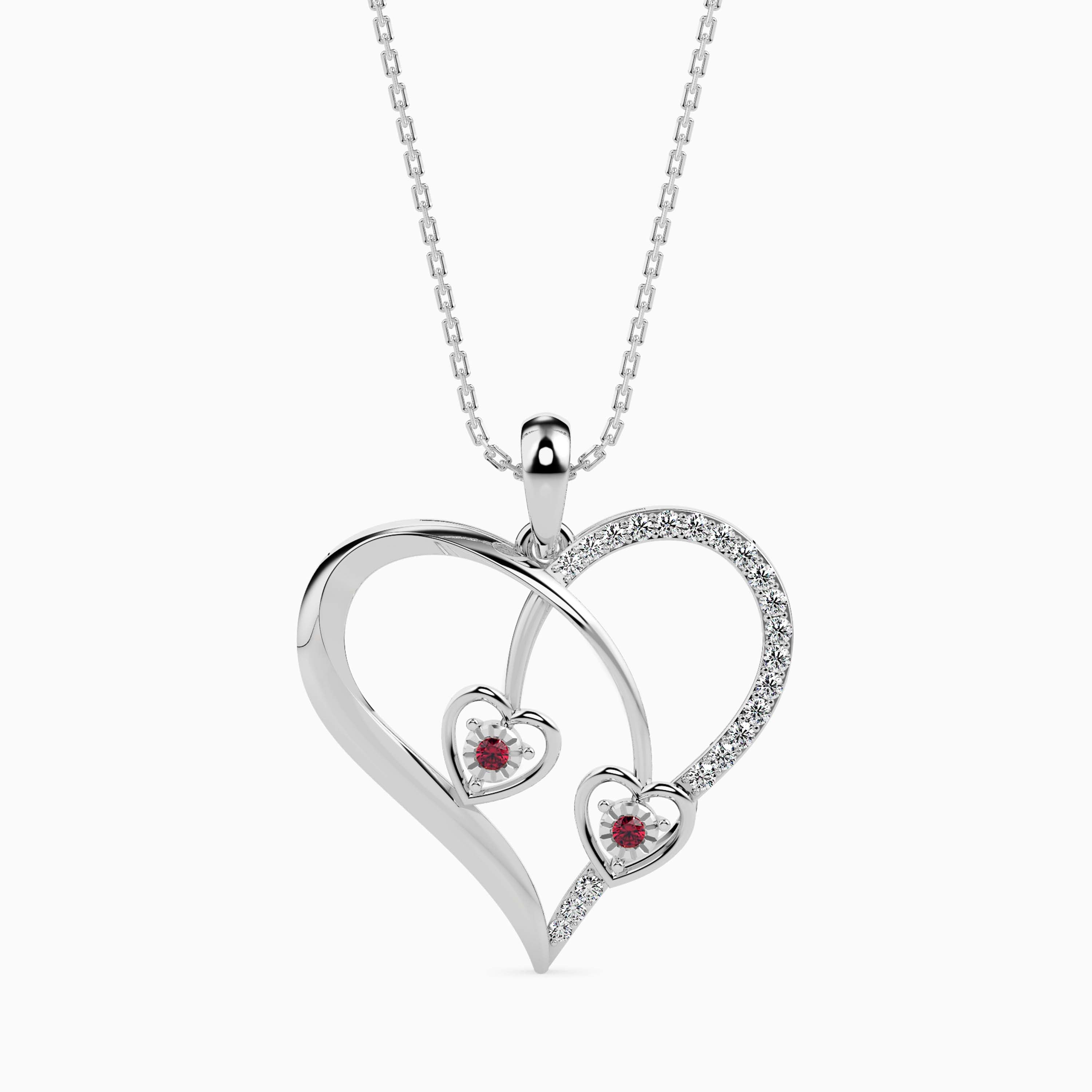 Magic Twinkle Of Love Valentine Heart Pendant
