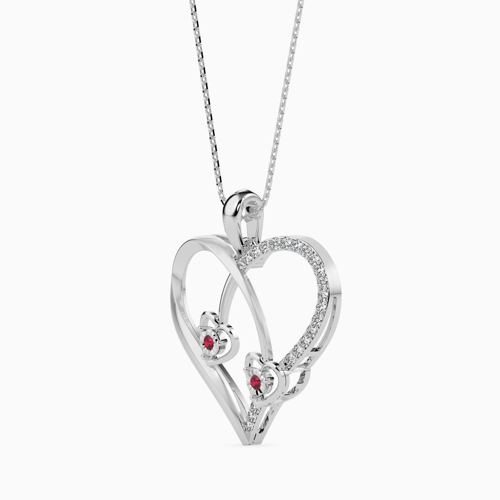 Magic Twinkle Of Love Valentine Heart Pendant