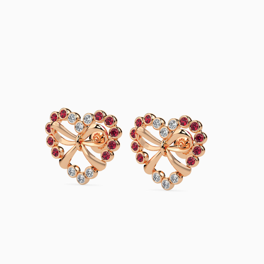 Magic HeartFelt Valentine Bow Earrings