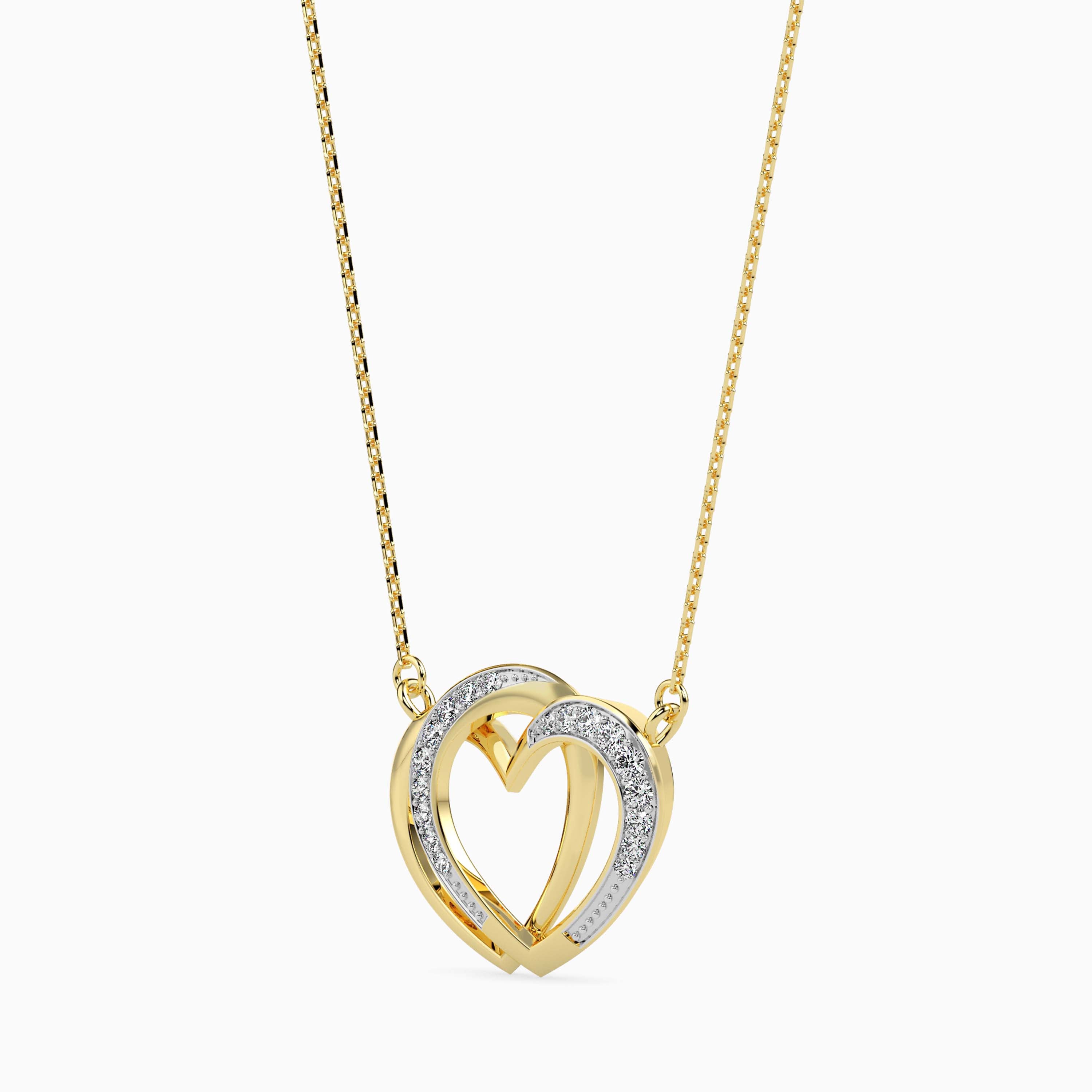 Magic Golden HeartBeats Valentine Pendant