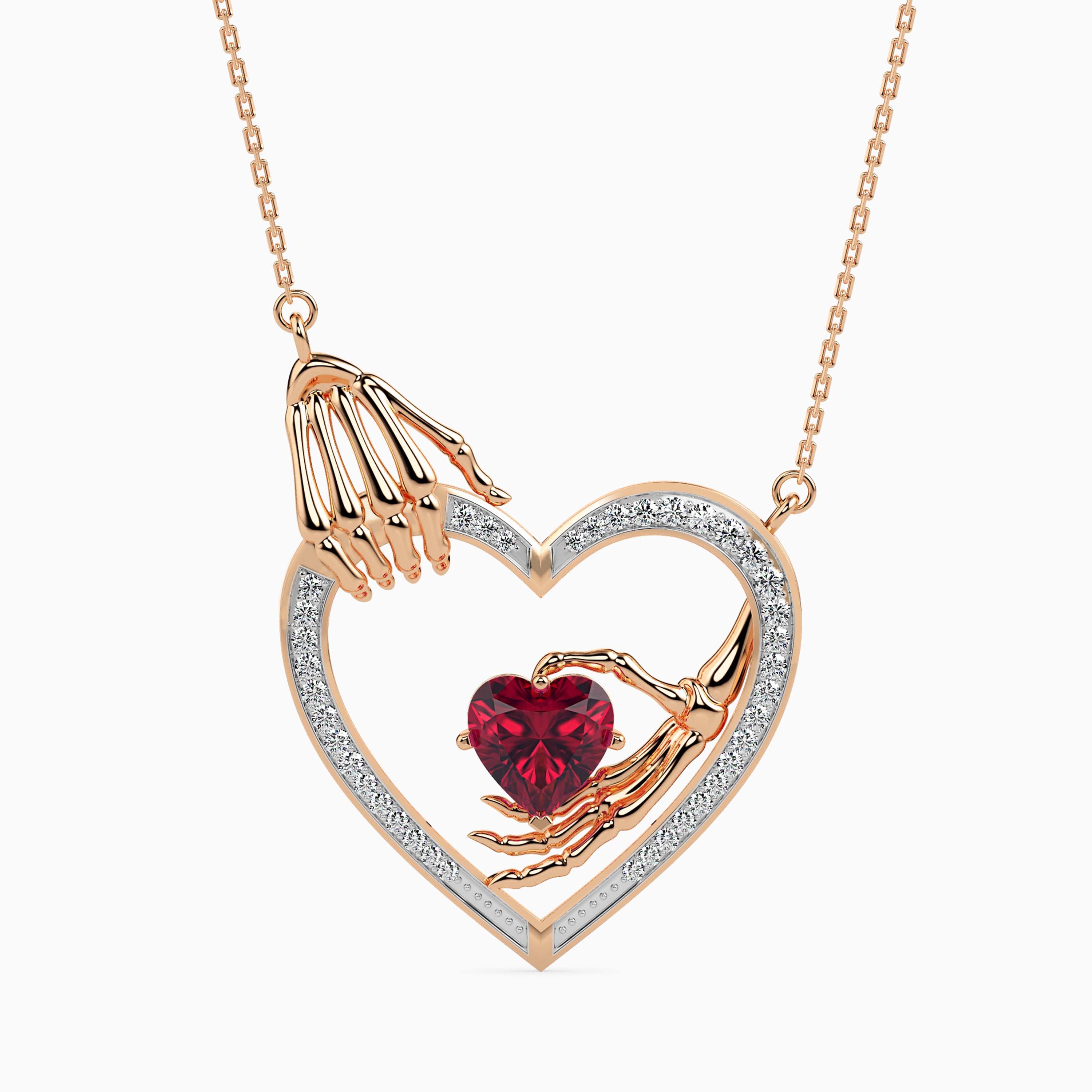 Magic Eternal Love Gold & Diamond Valentine Pendant