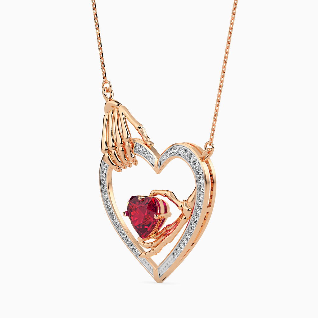 Magic Eternal Love Gold & Diamond Valentine Pendant