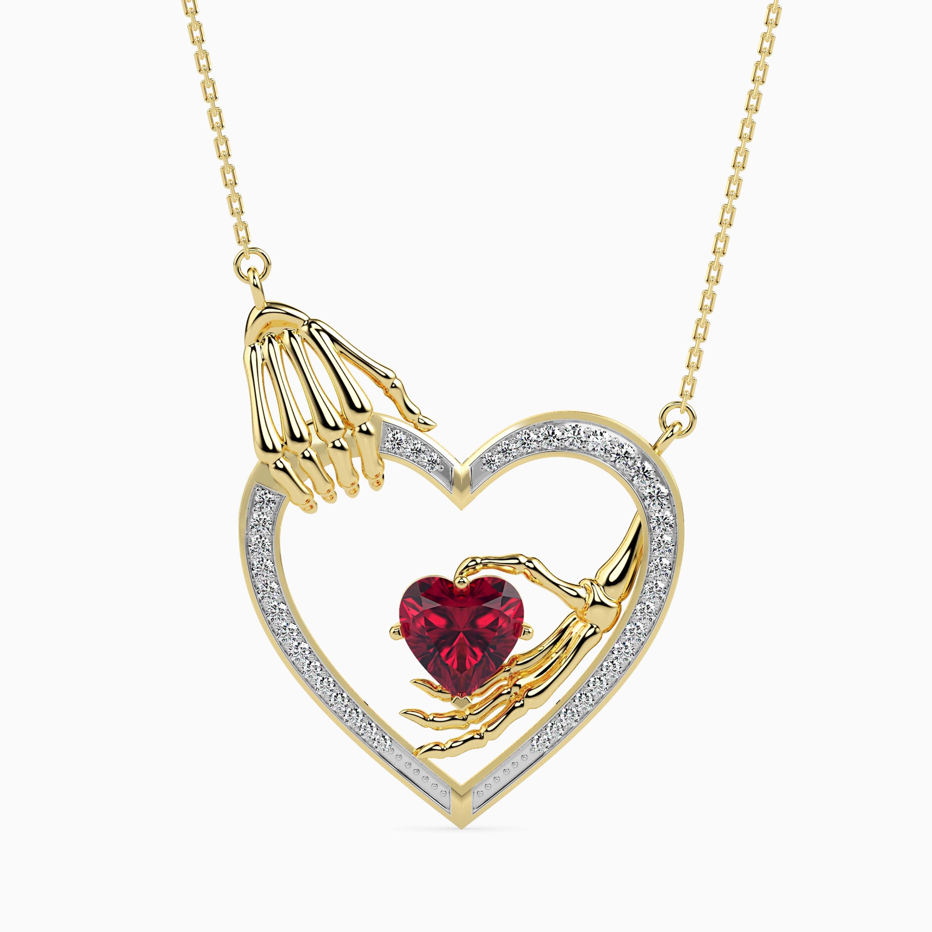 Magic Eternal Love Gold & Diamond Valentine Pendant