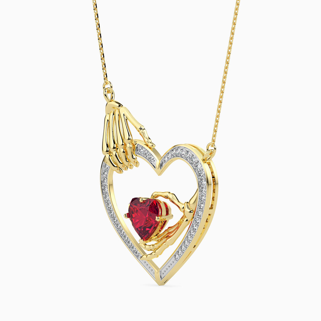 Magic Eternal Love Gold & Diamond Valentine Pendant