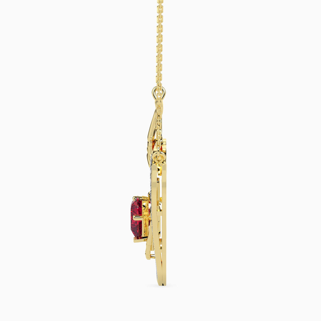 Magic Eternal Love Gold & Diamond Valentine Pendant