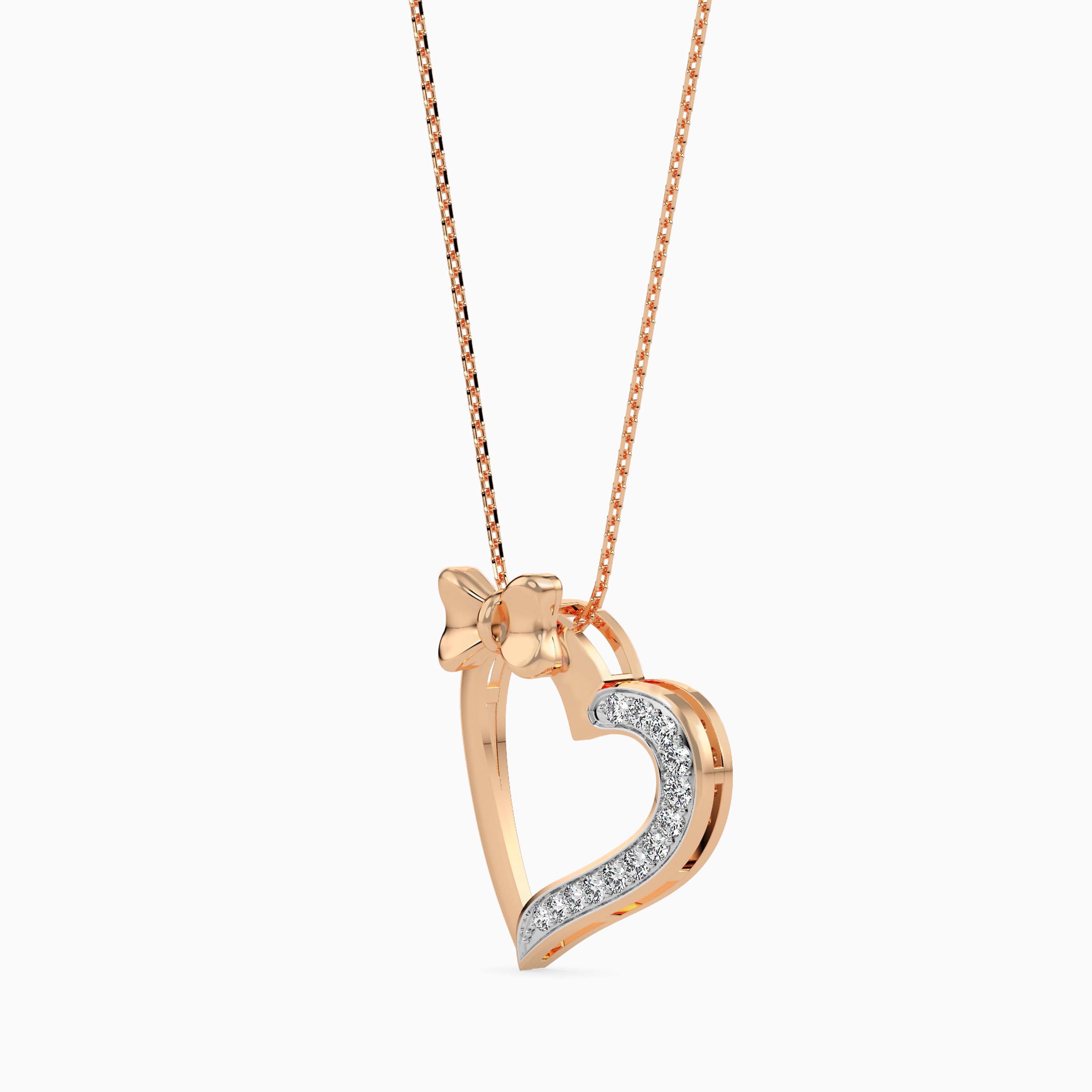 Magic Bow-Tied Love : Radiant Love Valentine Pendant