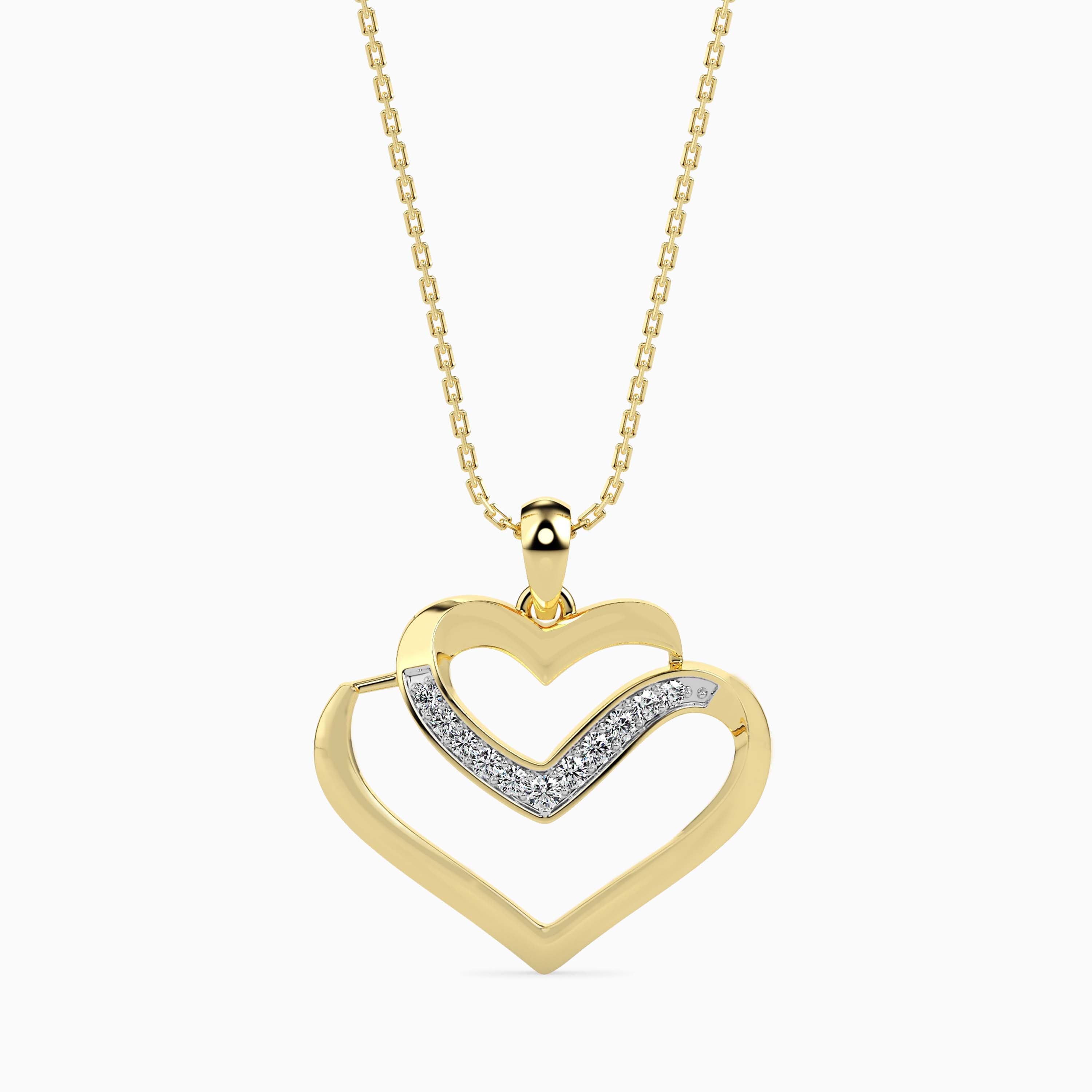 Magic Interlocking Heart Valentine Pendant