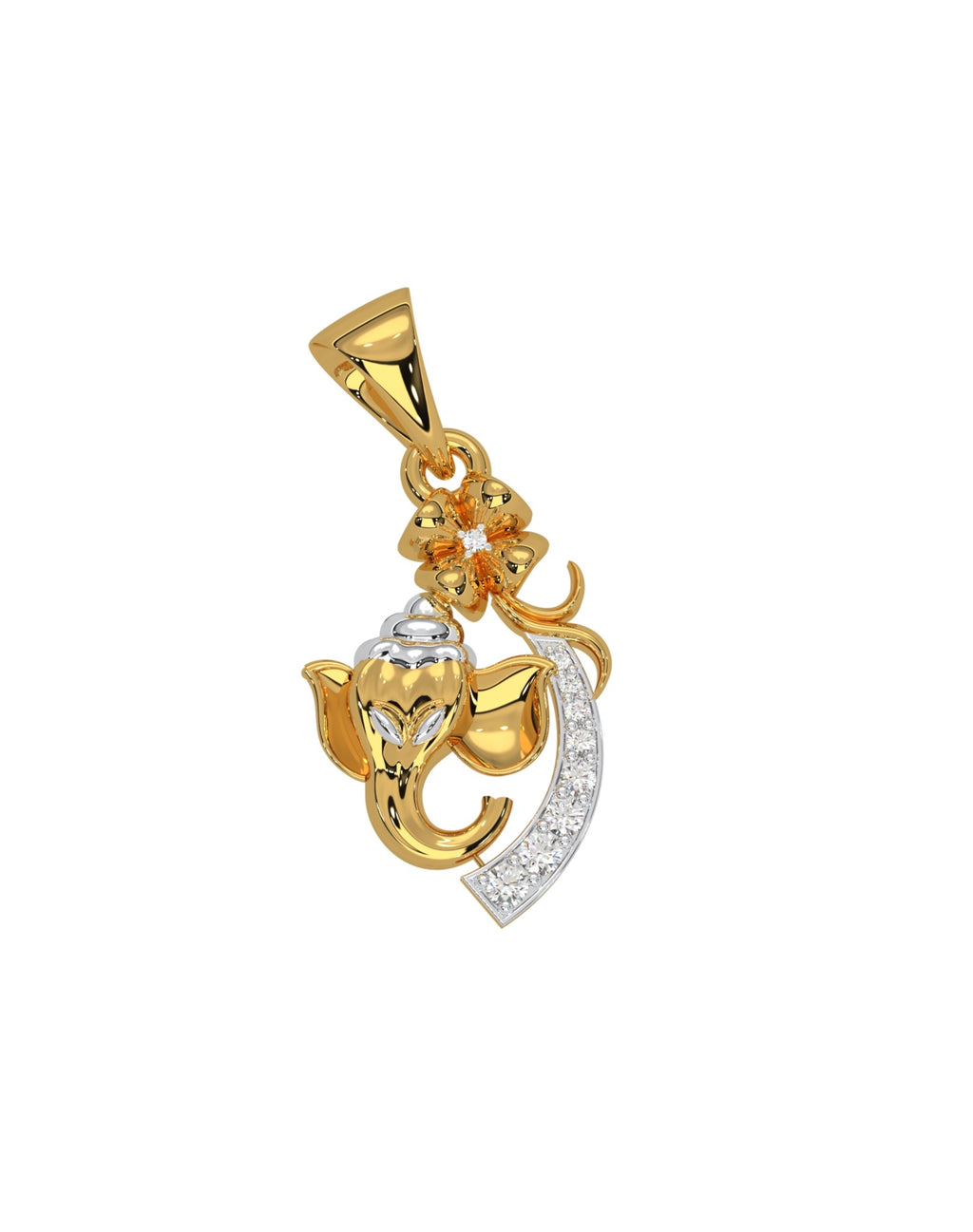 Magic Shree Ganesha Diamond Pendant