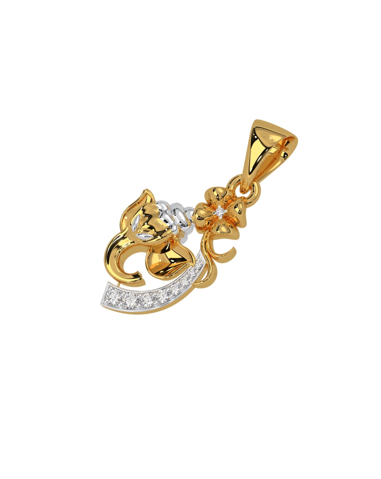 Magic Shree Ganesha Diamond Pendant