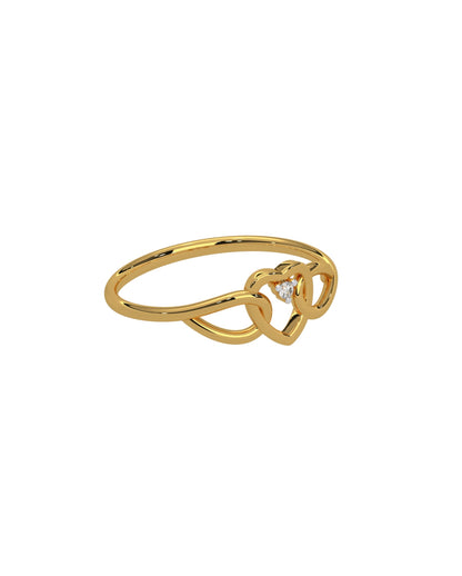 Magic Knotted Heart Ring