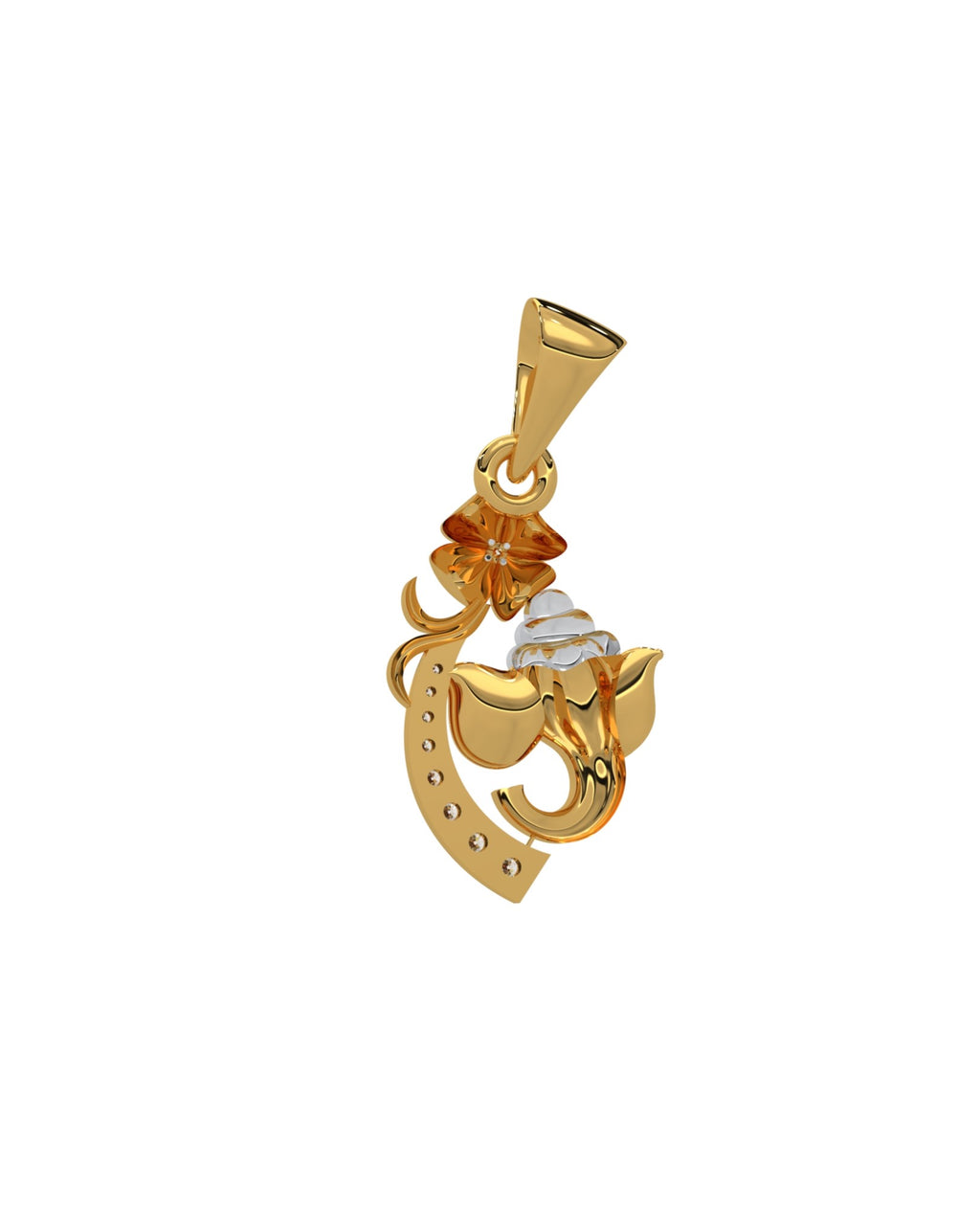 Magic Shree Ganesha Diamond Pendant