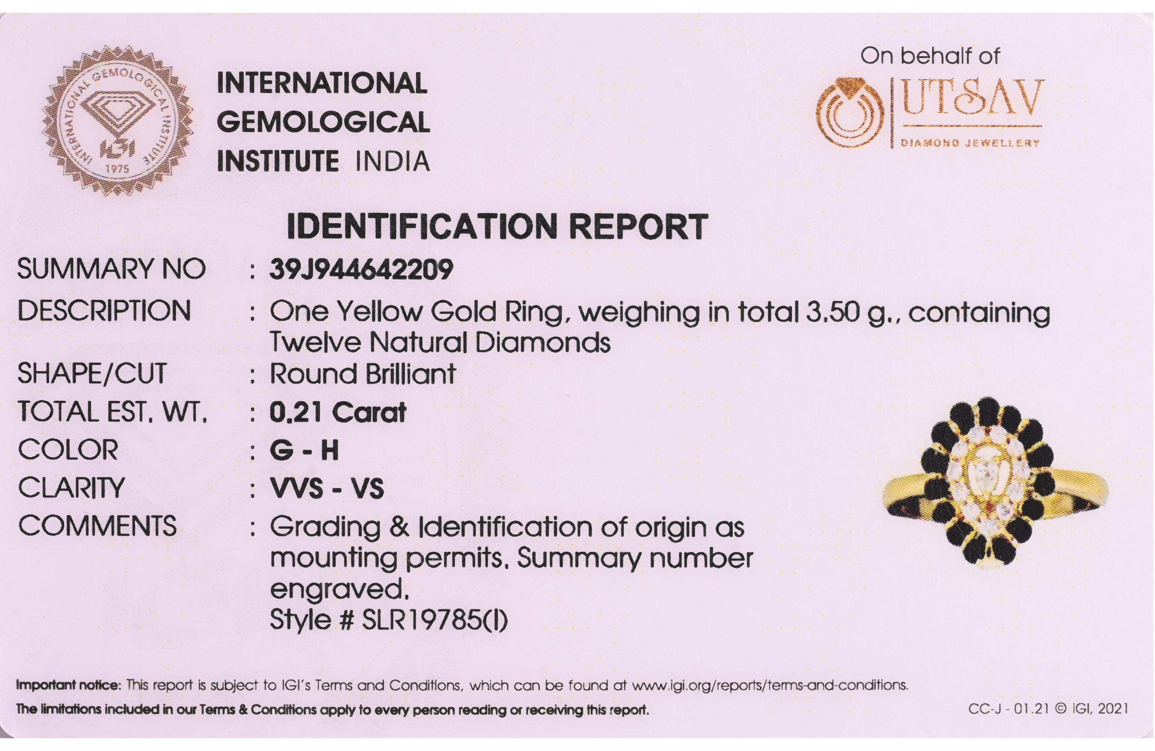 Magic Gleaming MangalSutra Diamond Ring