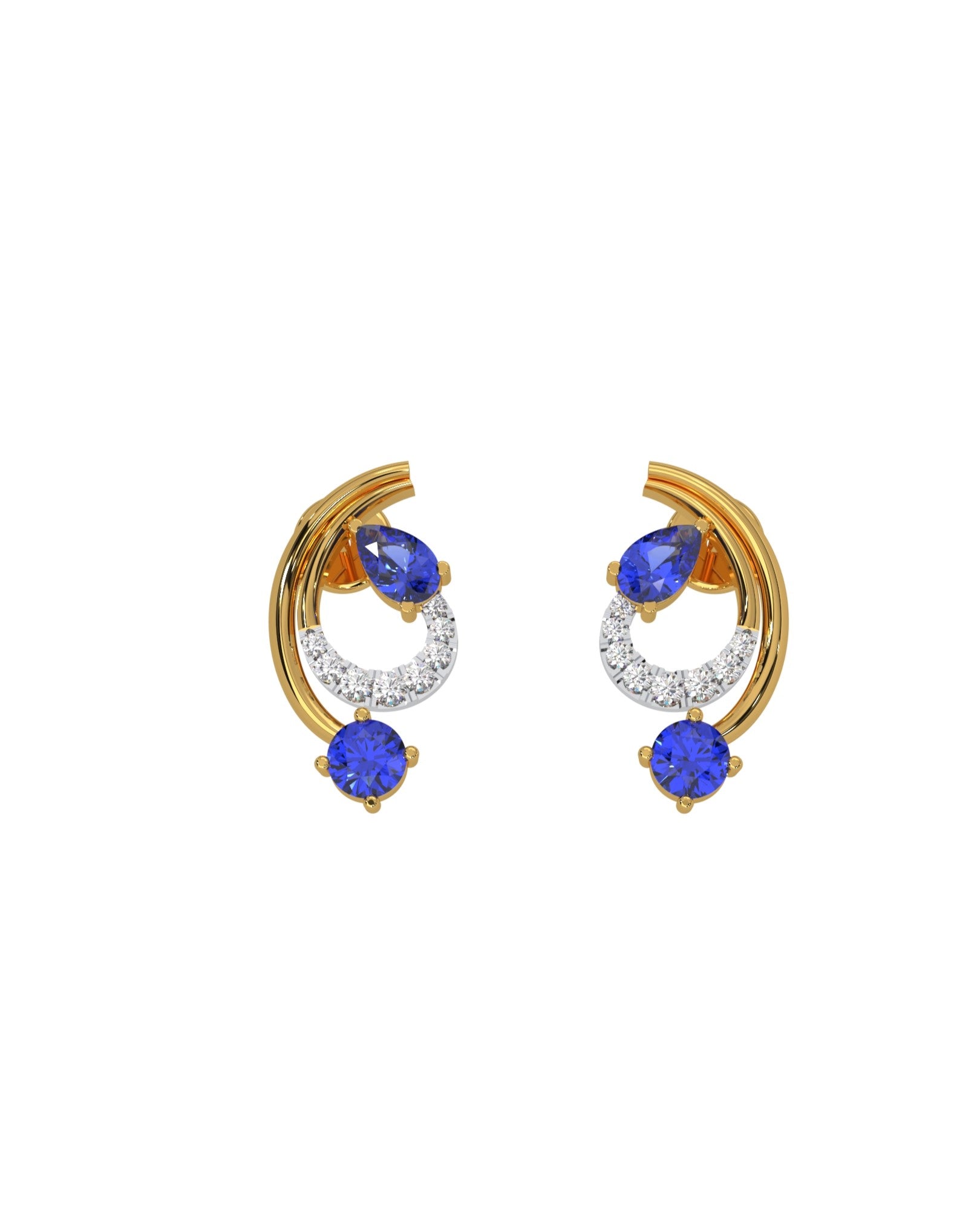 Magic Blue Statement Earrings