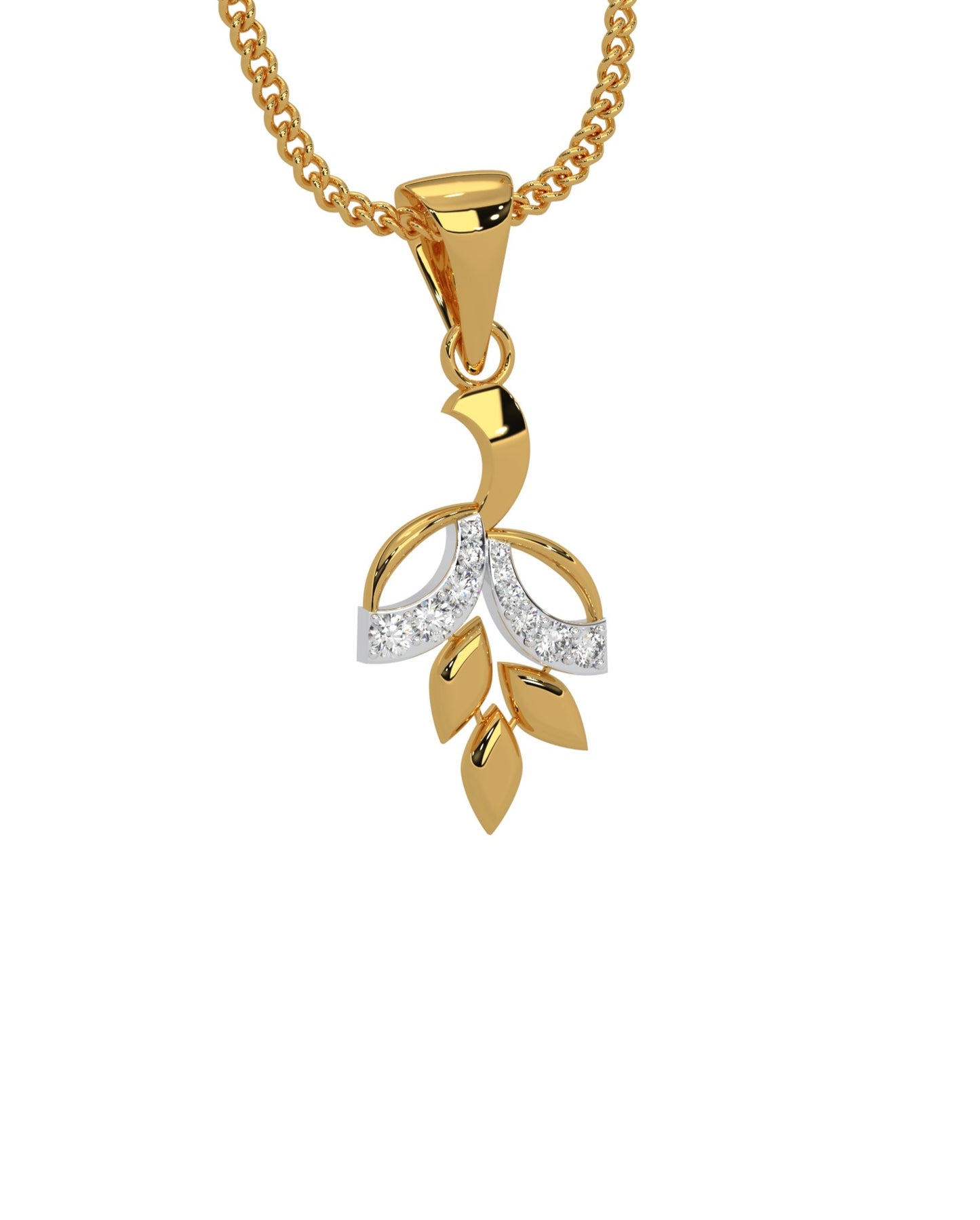 Magic Lustrous Leaf Pendant