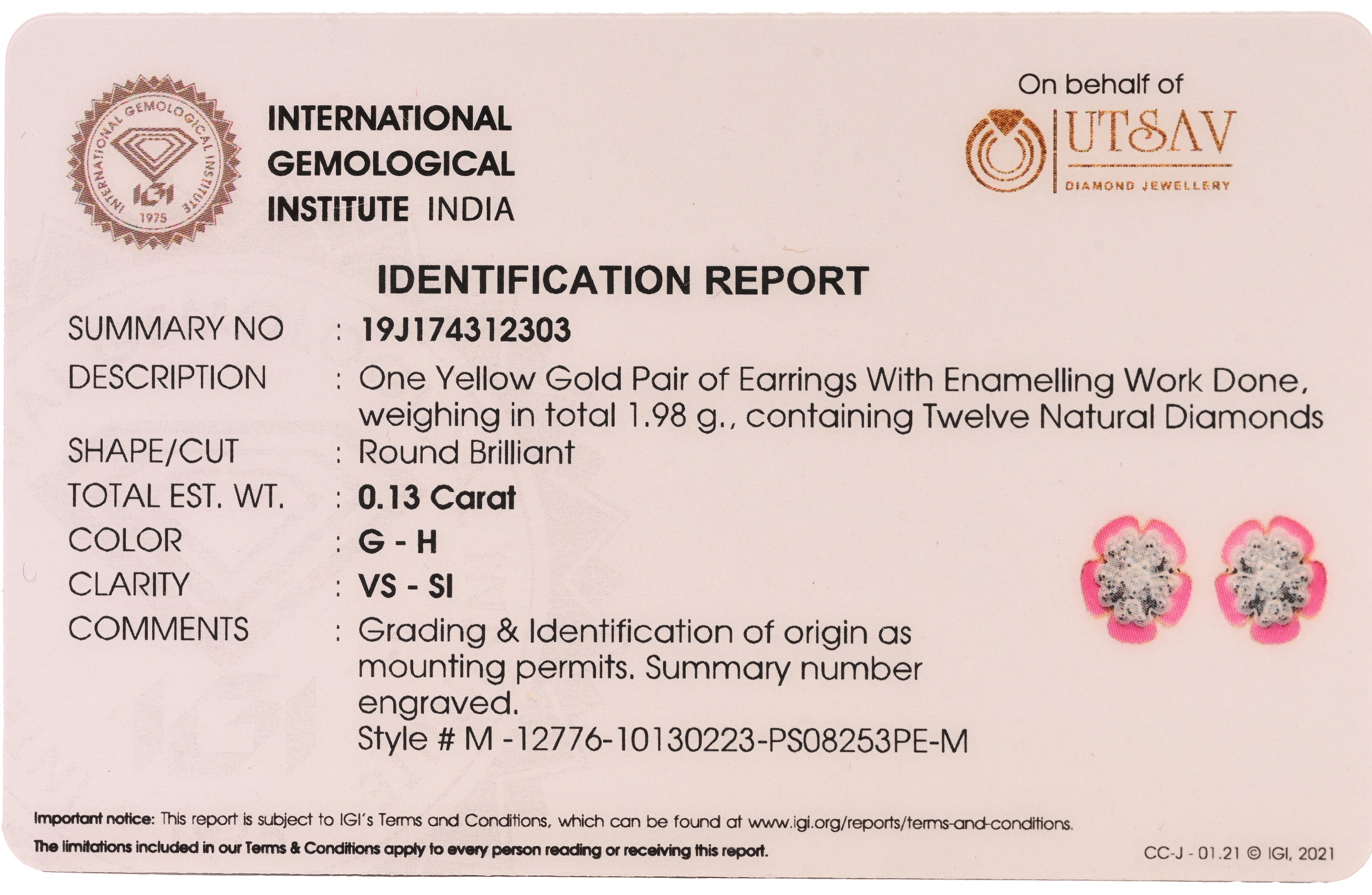 Magic Five Heart Daisy Earrings