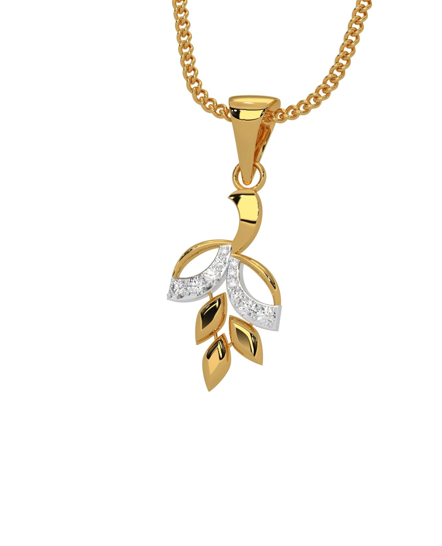 Magic Lustrous Leaf Pendant