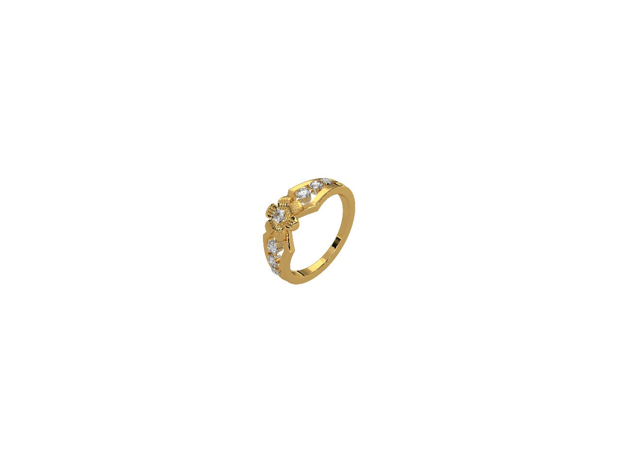 Magic Floral Grace Diamond Ring