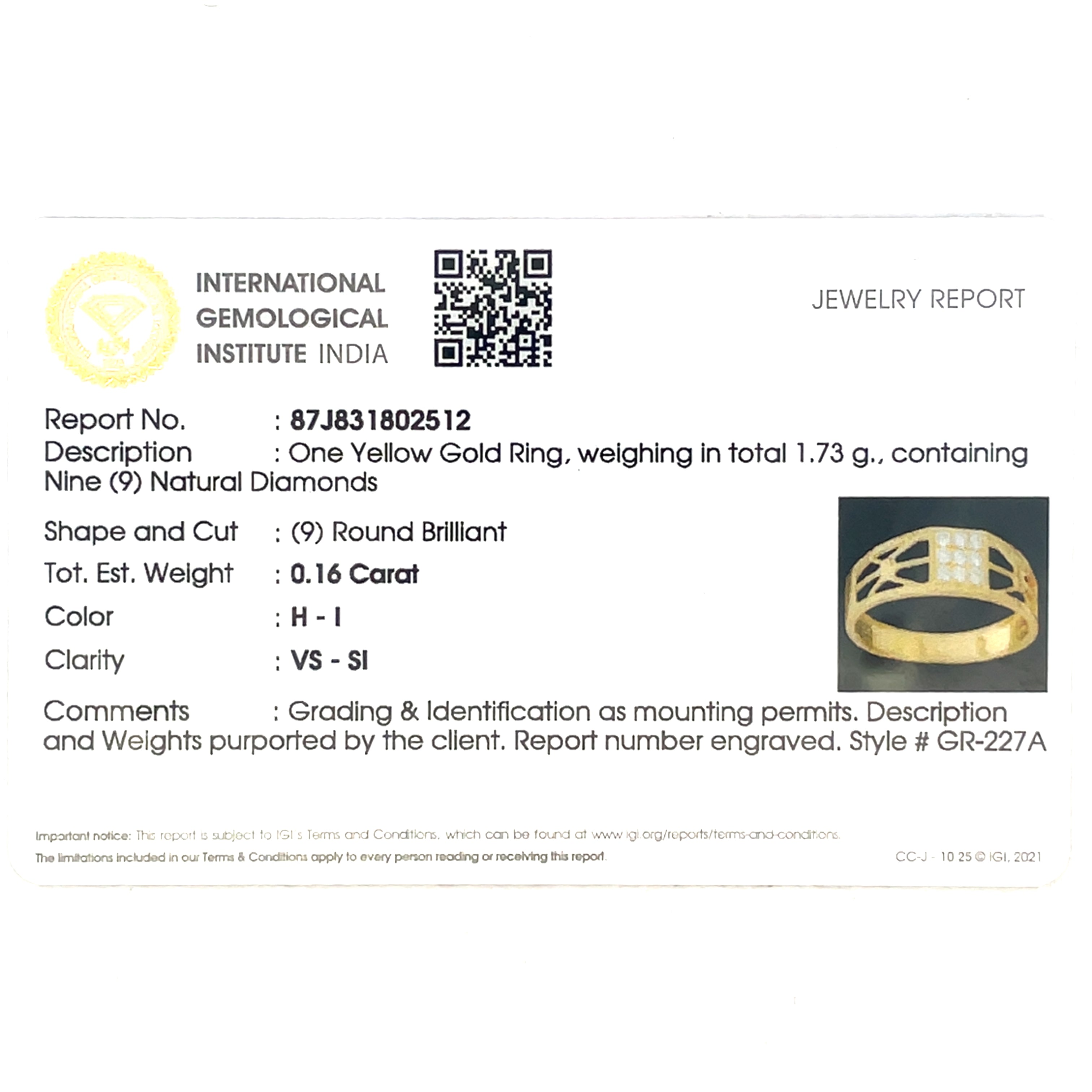 Yellow Gold Multi-Diamond Statement Ring