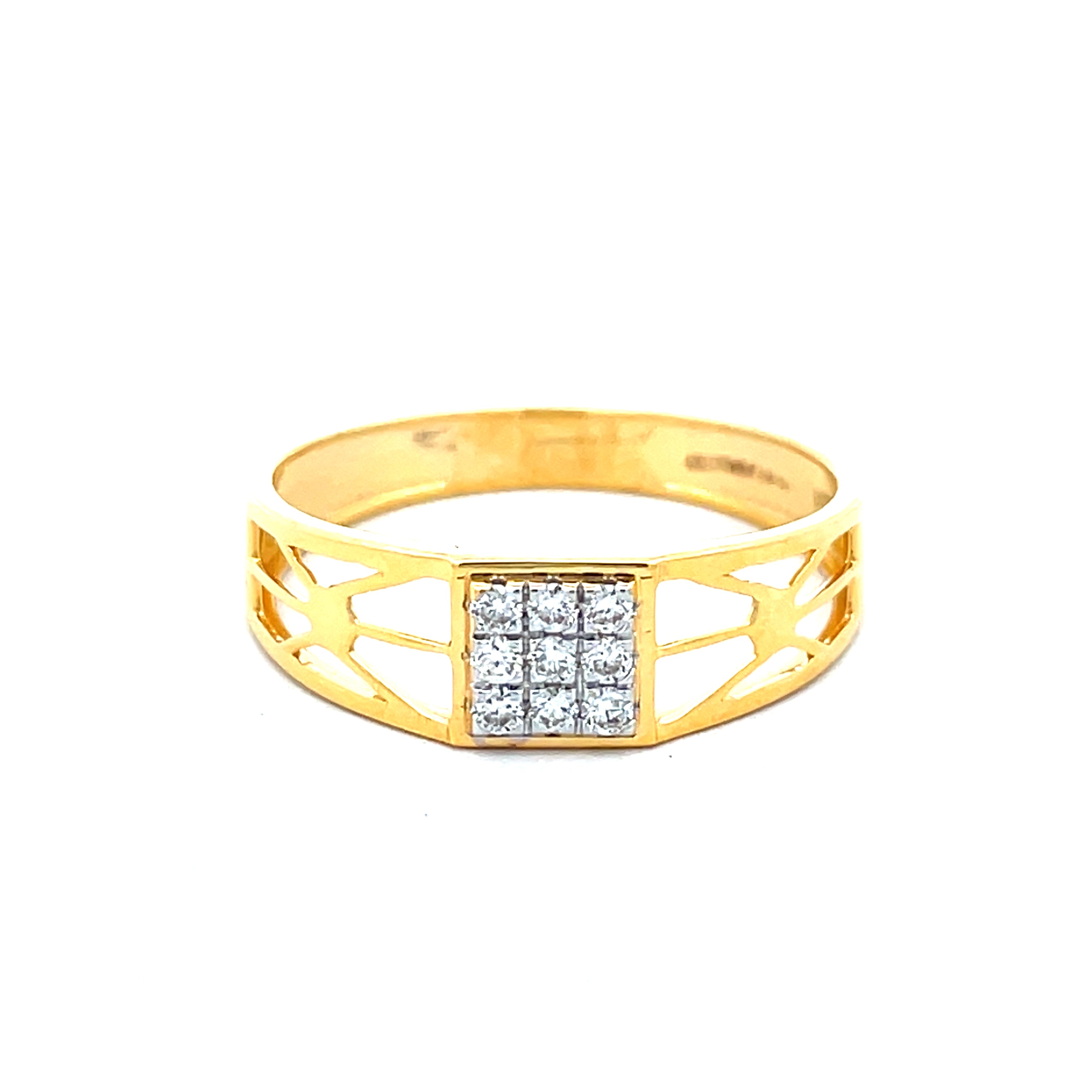 Yellow Gold Multi-Diamond Statement Ring