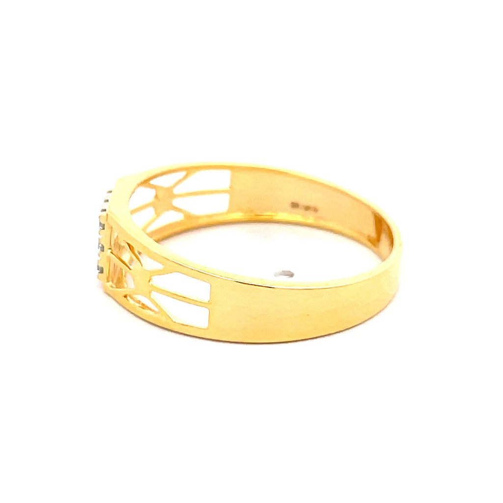 Yellow Gold Multi-Diamond Statement Ring