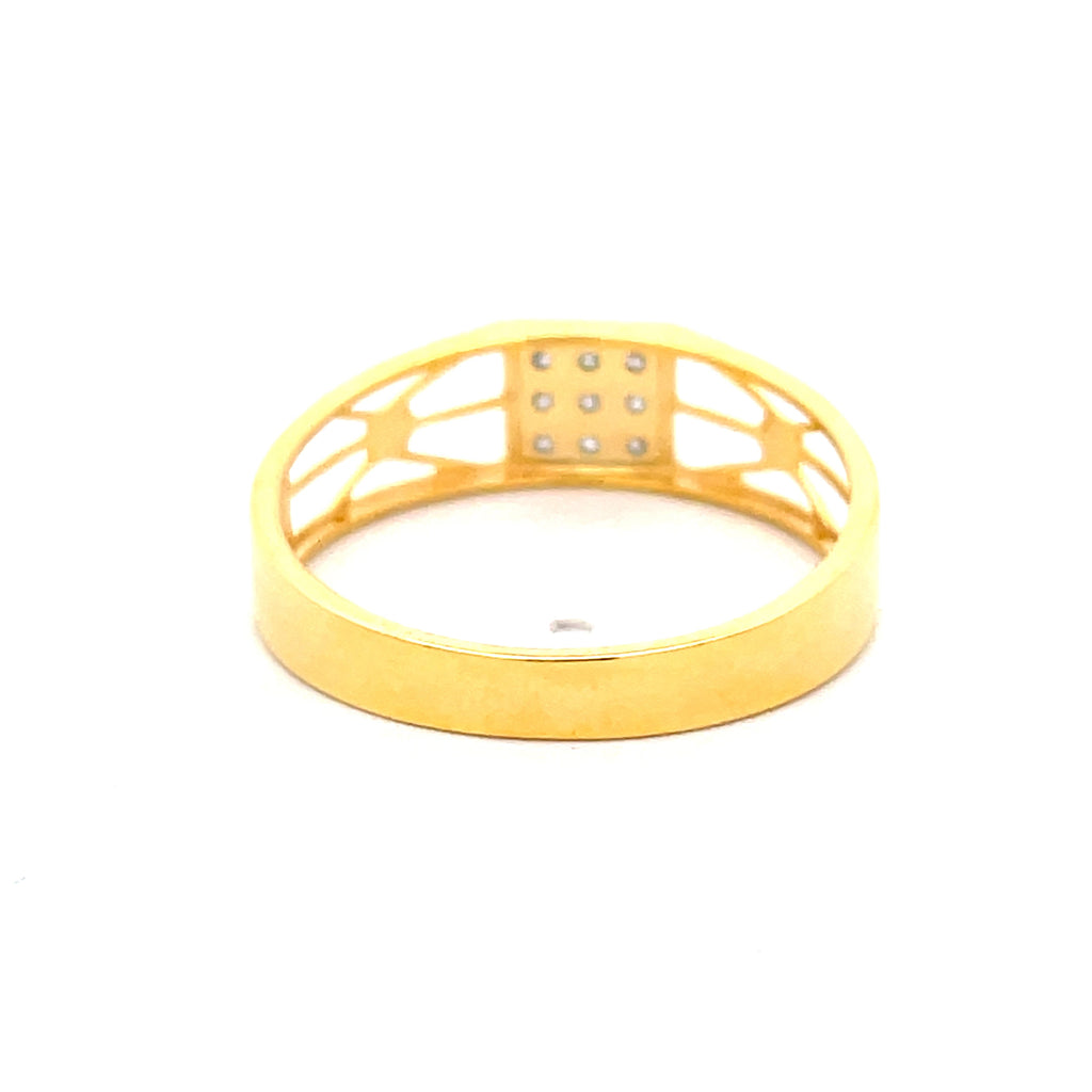 Yellow Gold Multi-Diamond Statement Ring