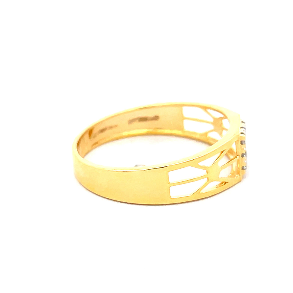 Yellow Gold Multi-Diamond Statement Ring