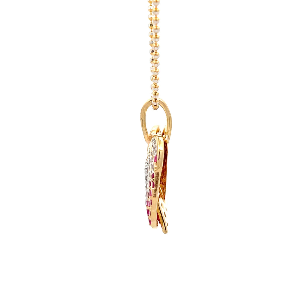 Angel Wings Heart Pendant