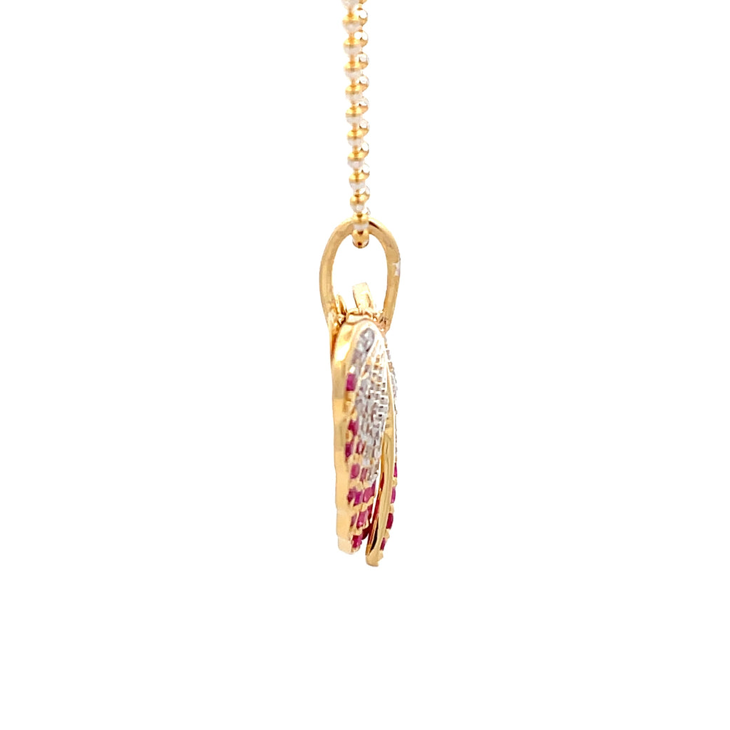 Angel Wings Heart Pendant