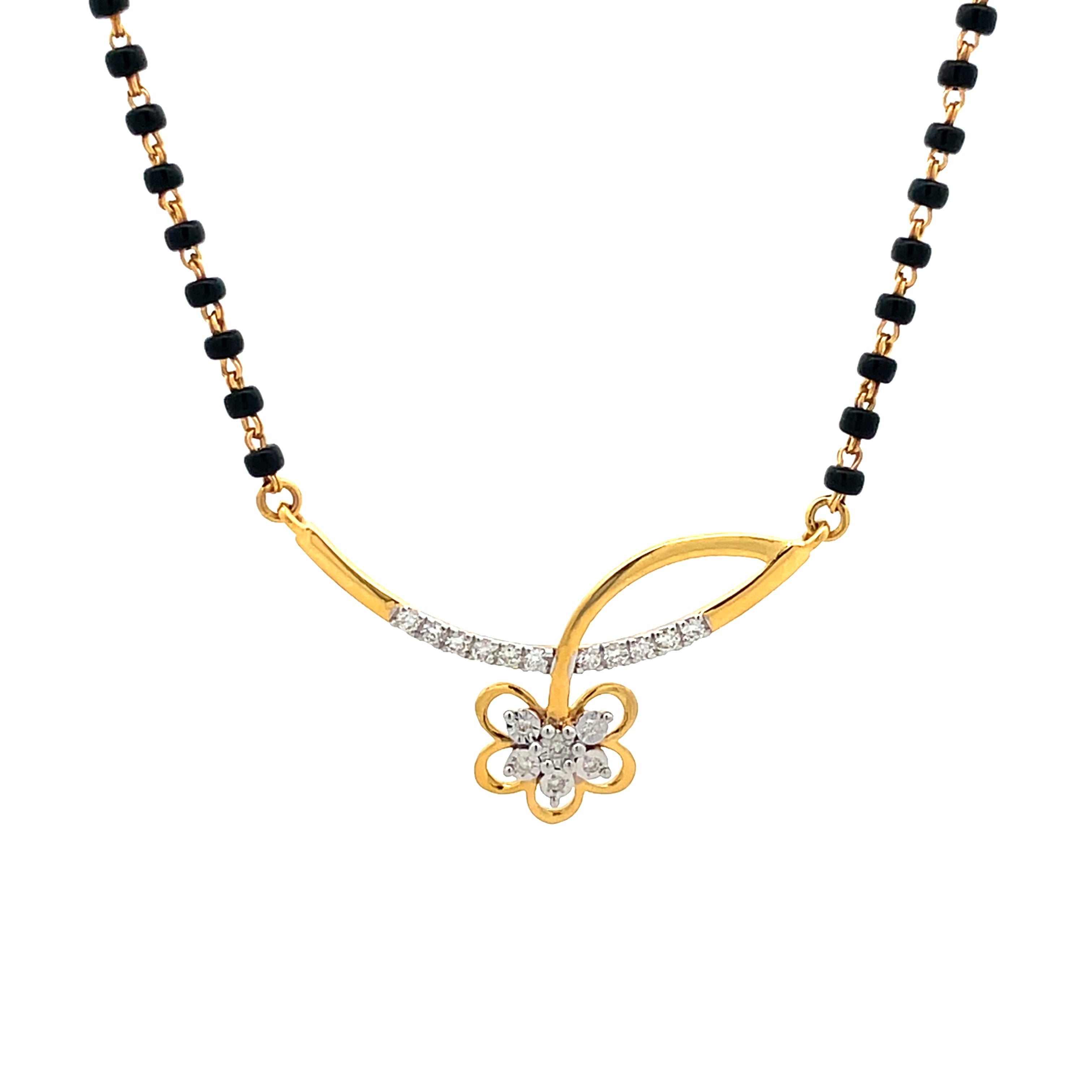 14K 5 Petal Mangalsutra