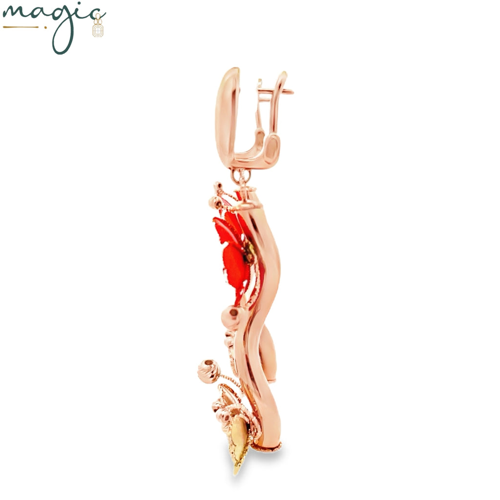 Sunset blossom danglers