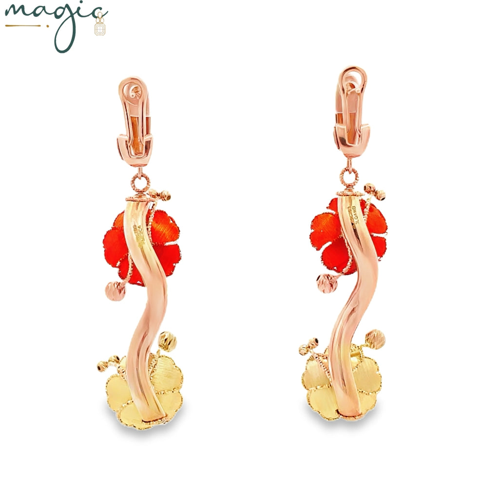 Sunset blossom danglers