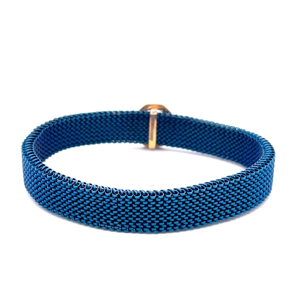 Blue Swastik Men's Bracelet