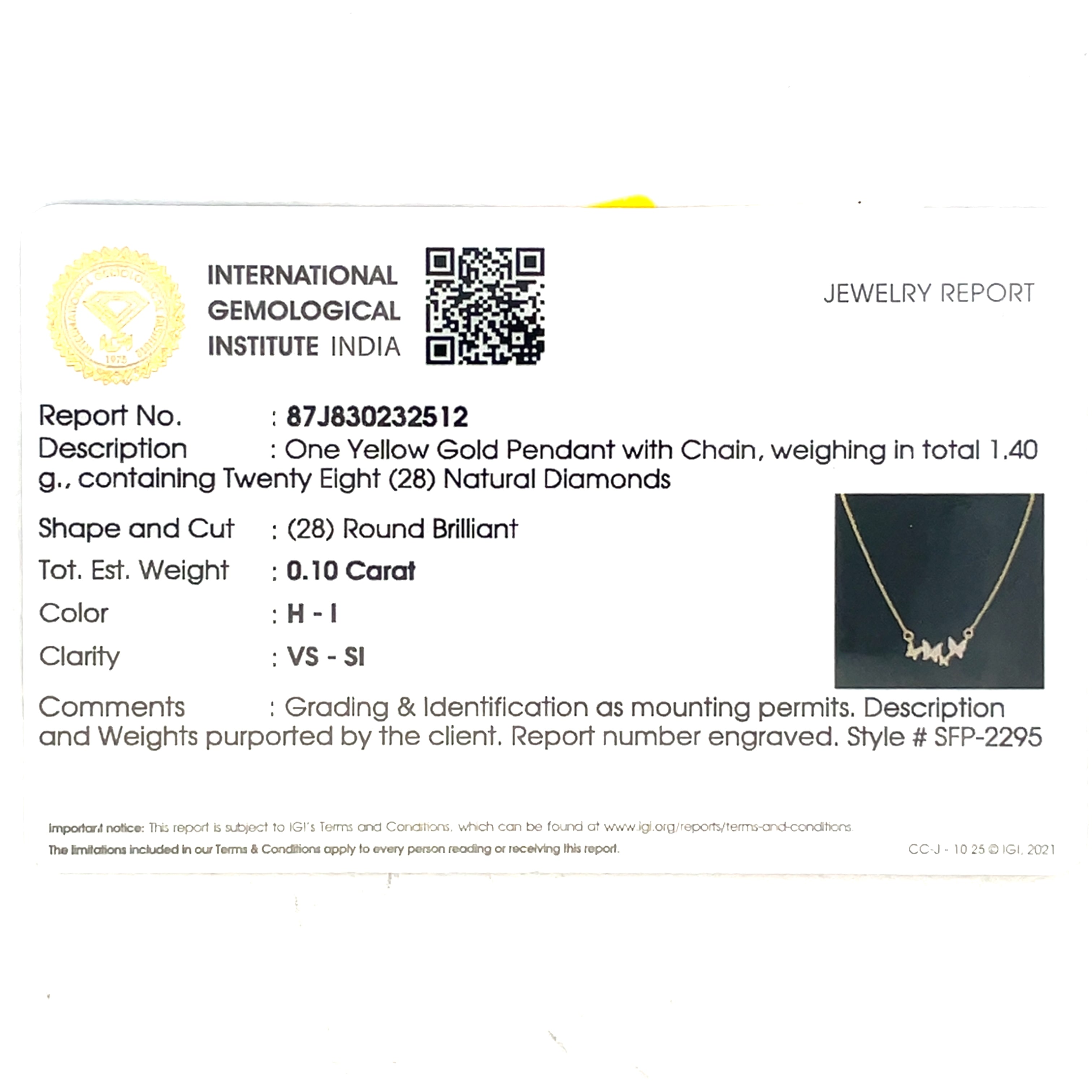 14K Butterfly Mangalsutra
