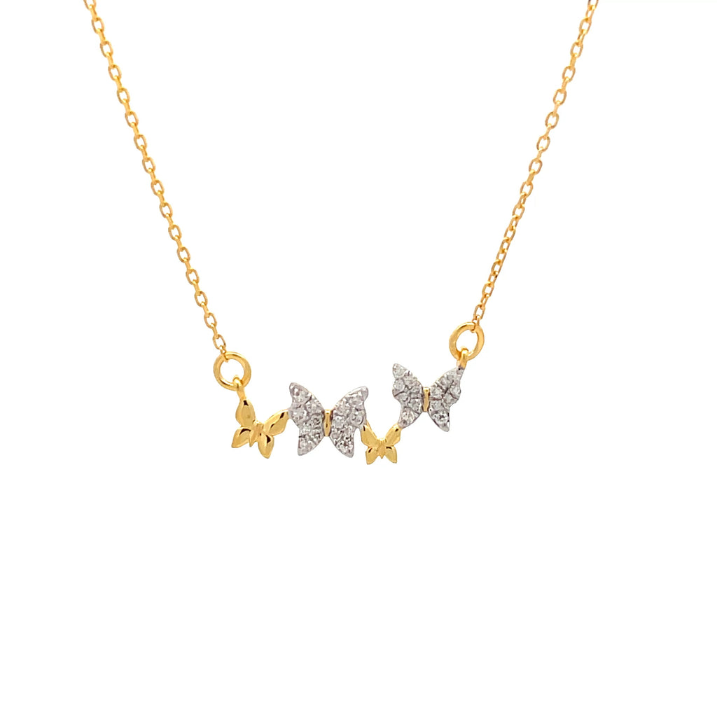 14K Butterfly Mangalsutra