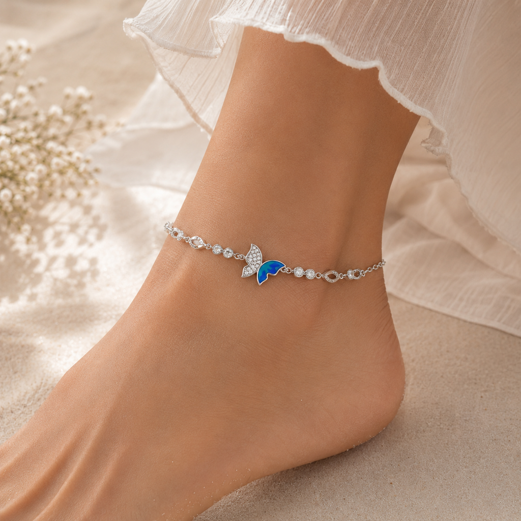 Butterfly anklet