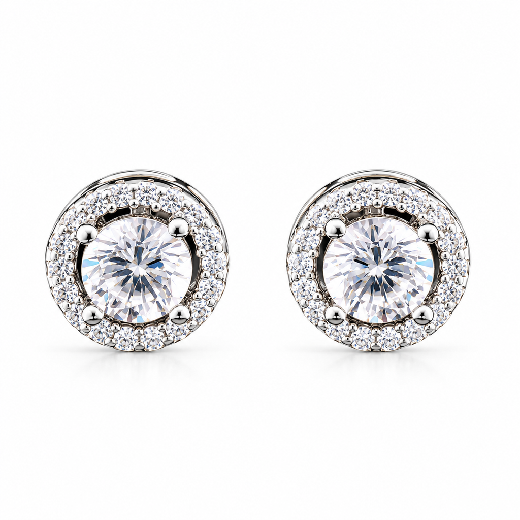 Enchanting Halo stud earings