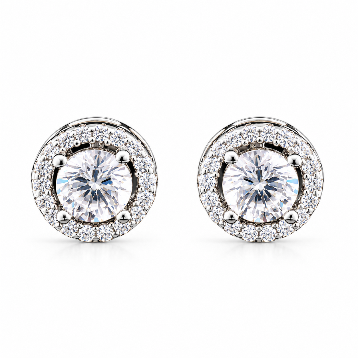 Enchanting Halo stud earings