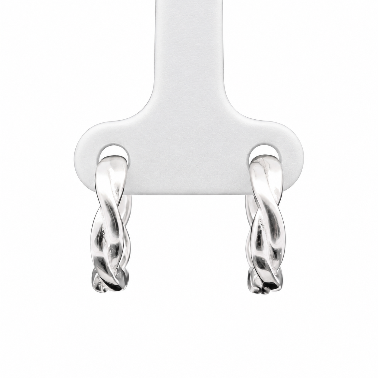 Luna twist hoop earrings