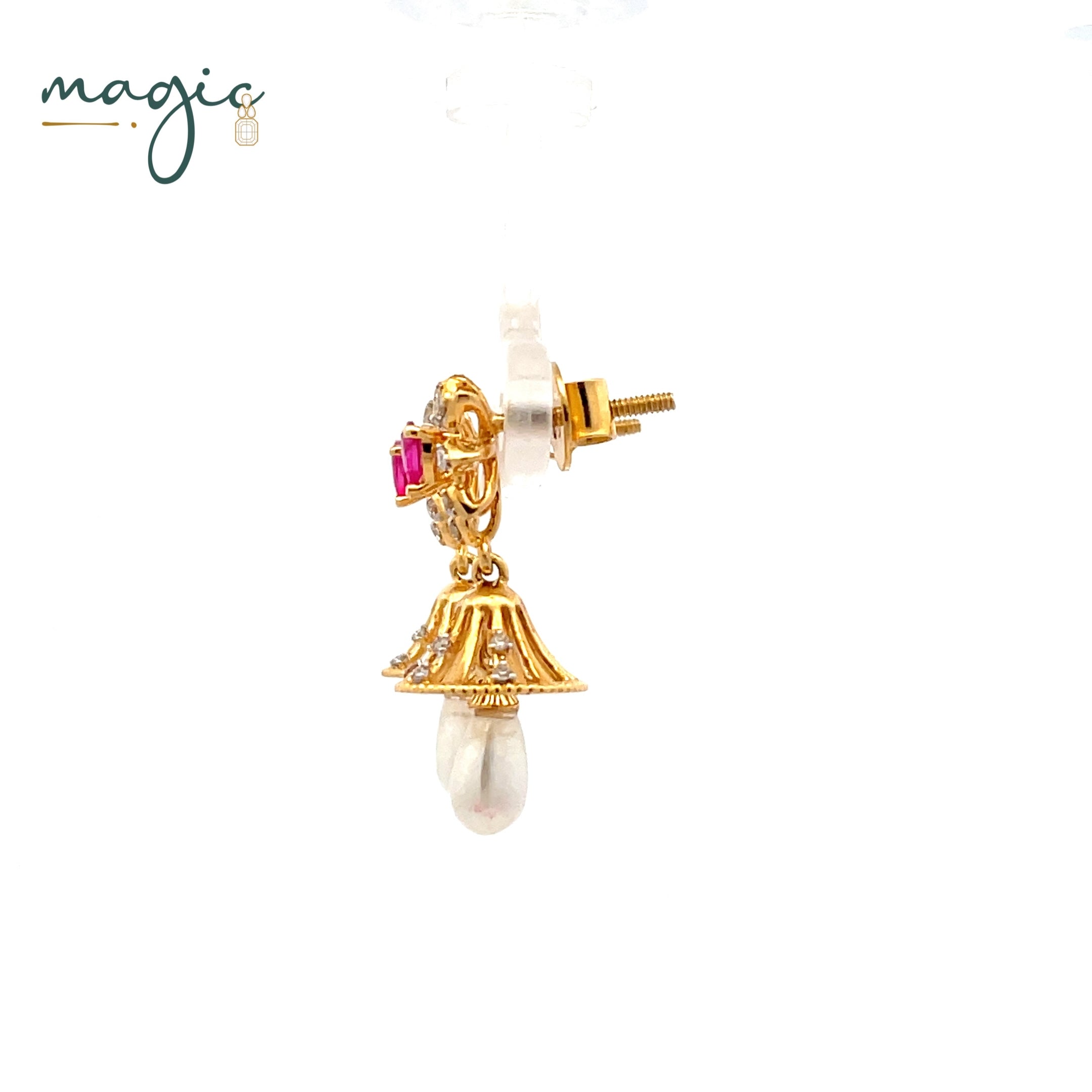 Magic Traditional Pearl Drop Jhumka