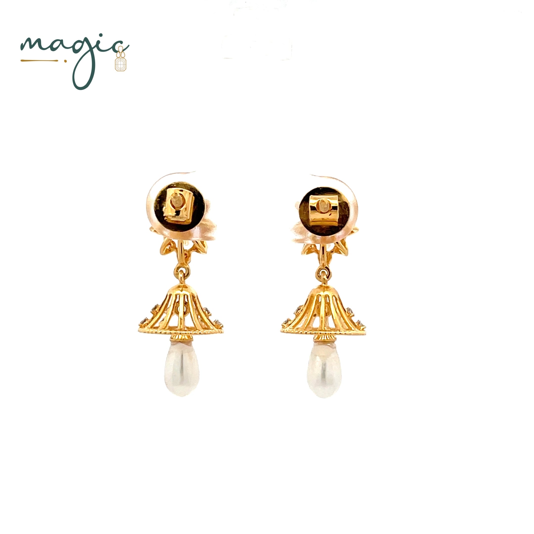 Magic Traditional Pearl Drop Jhumka