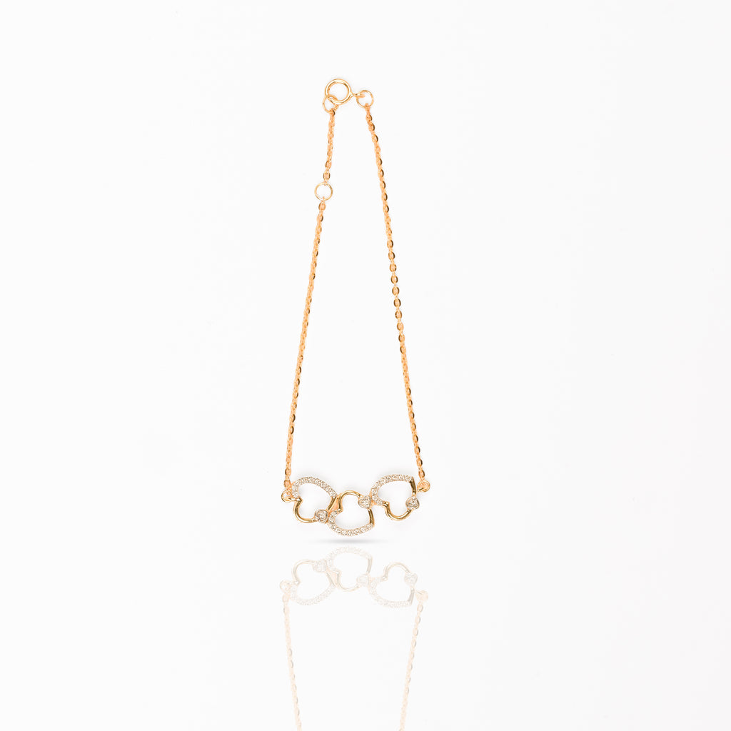 Magic Swirl of Bonded Love Chain Bracelet