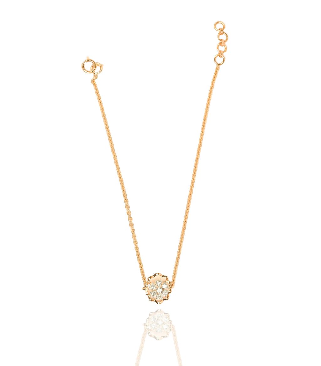 Magic Radiant Shimmering Flower Chain Bracelet