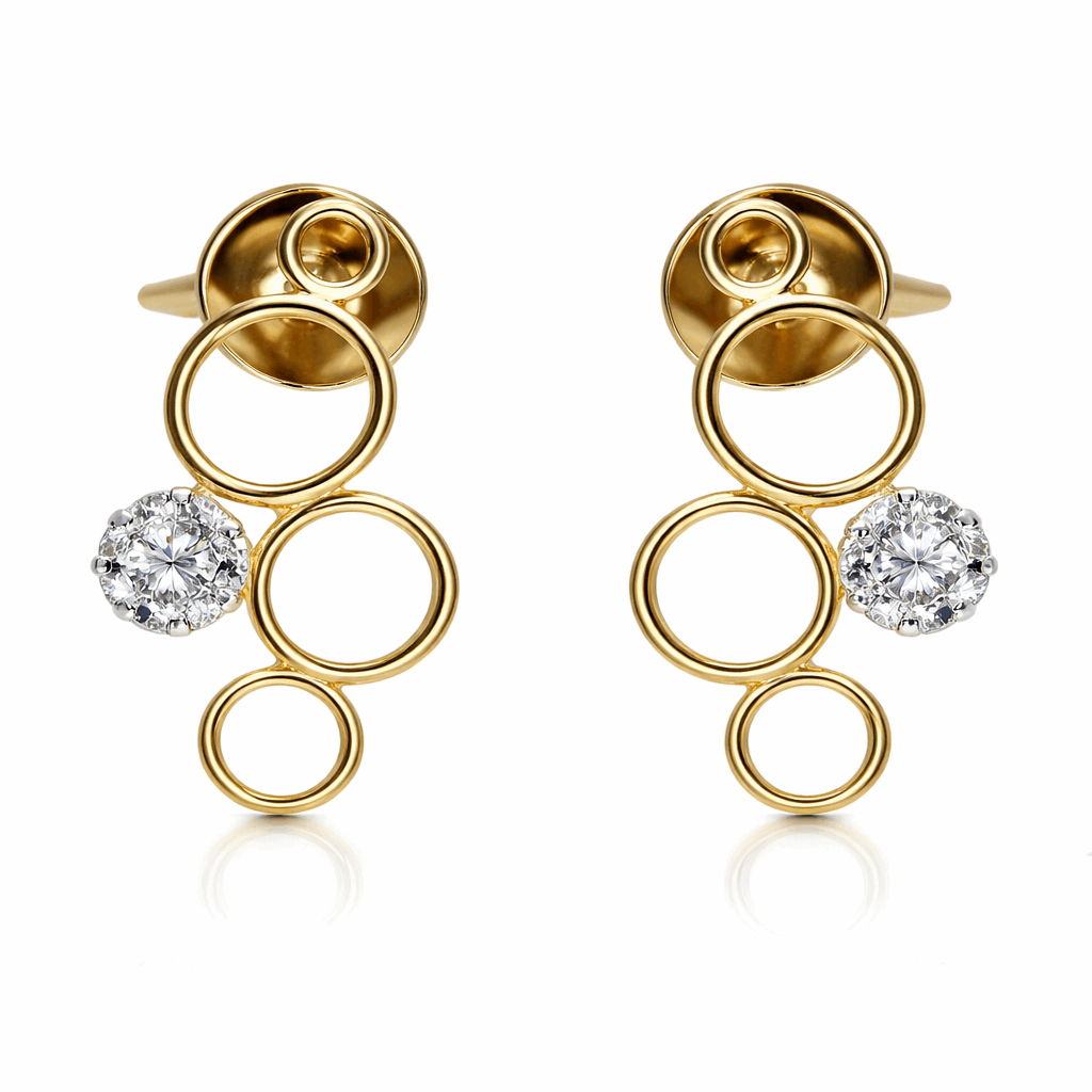 Ethereal cluster  Diamond Earings