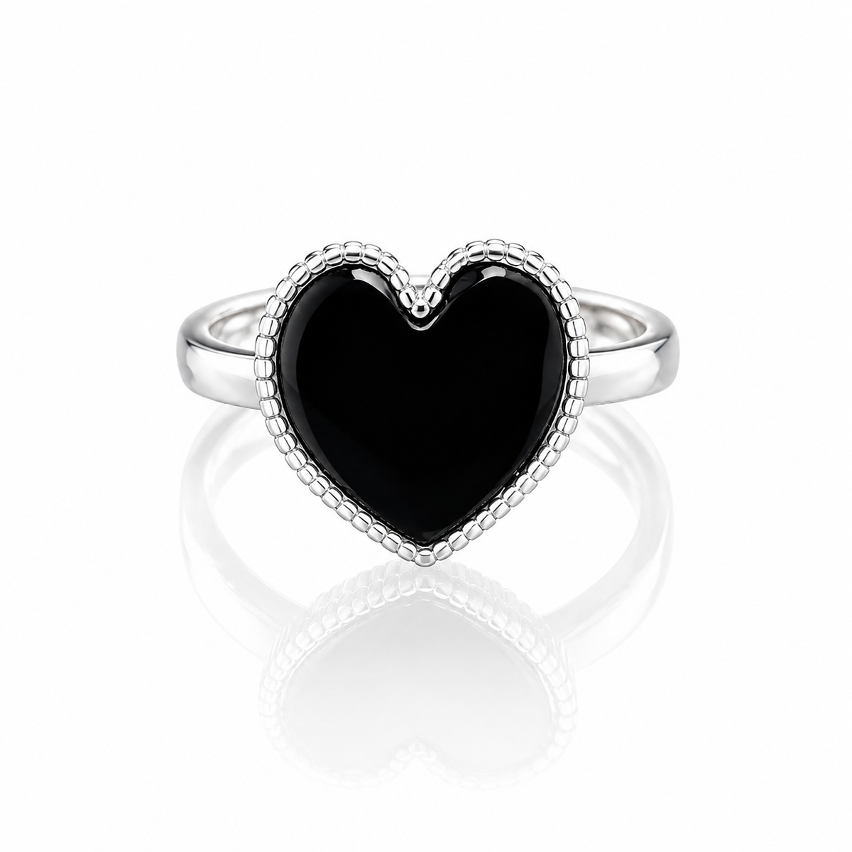 Midnight Heart ring