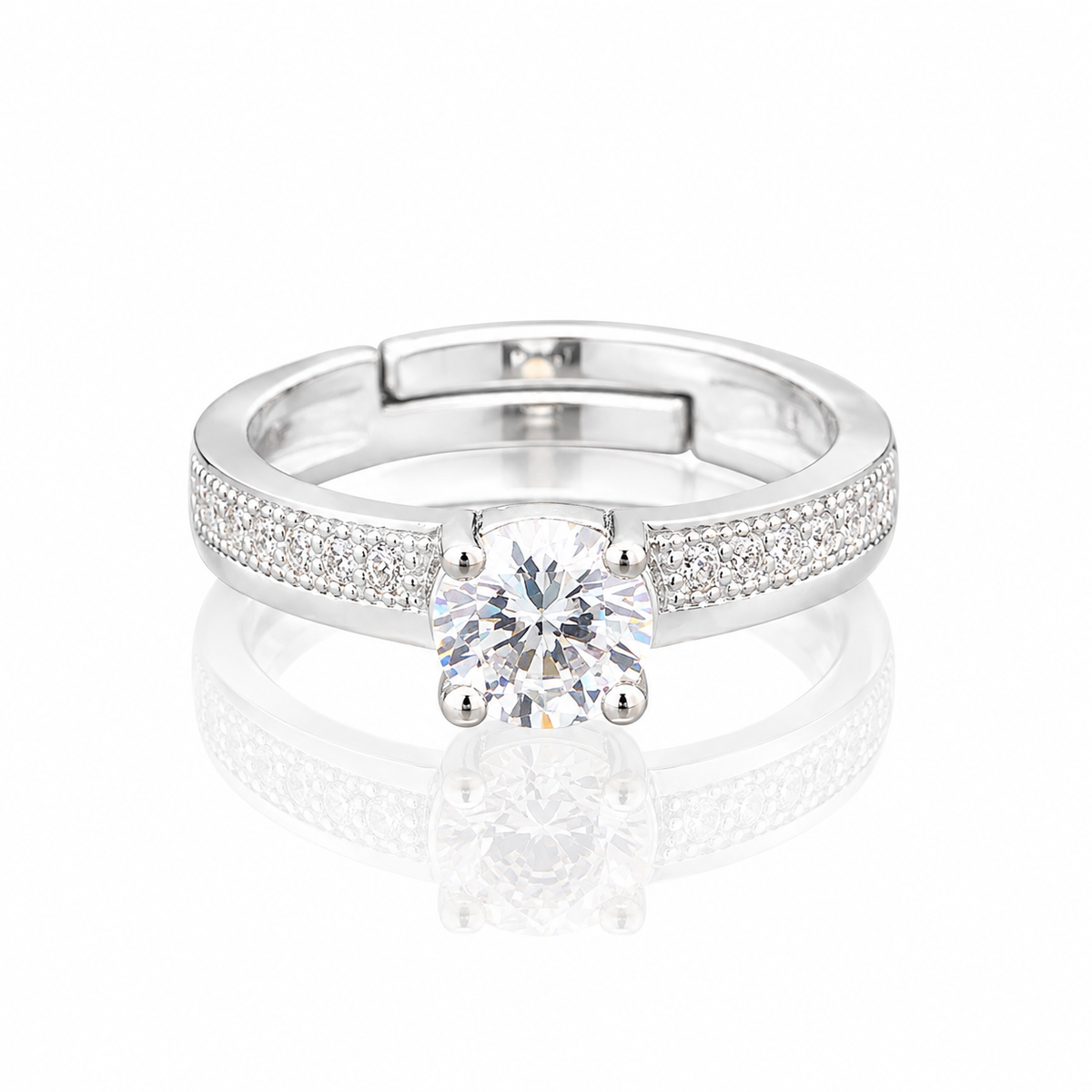 Silver Halo Ring