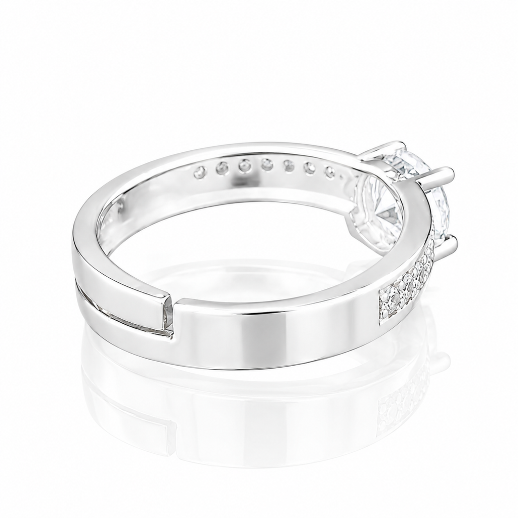 Silver Halo Ring
