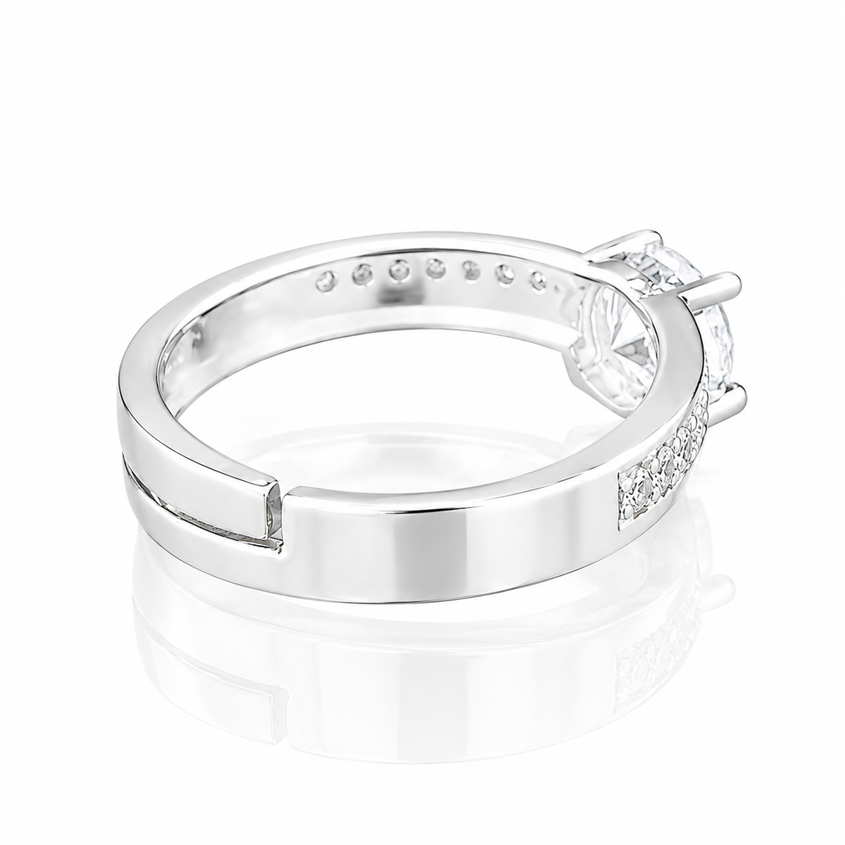 Silver Halo Ring